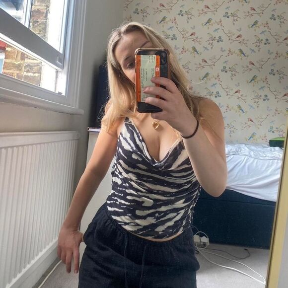 NWT SET ZARA TULLE 2 PCS ZEBRA PRINT SKIRT AND TOP - Picture 10 of 13